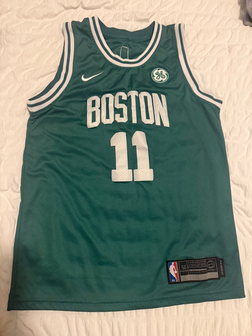 Nike Green Boston #11 Irving Team Basketball Jersey